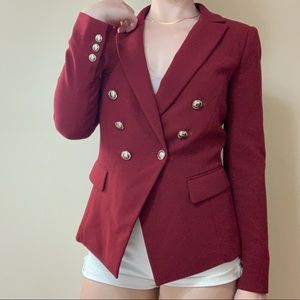 White House Black Market Red Suit Jacket